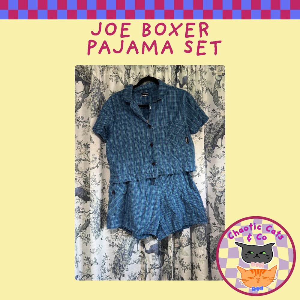 Joe Boxer Vintage Plaid PJ set